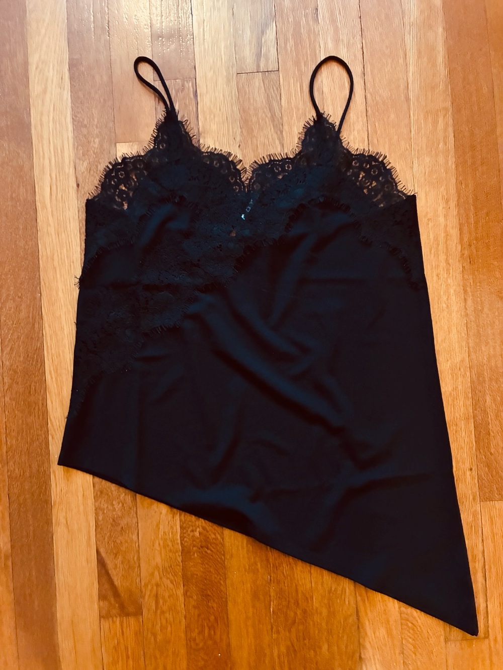 H&M asymmetric lace trim camisole size Medium-NWT - Picture 2 of 8